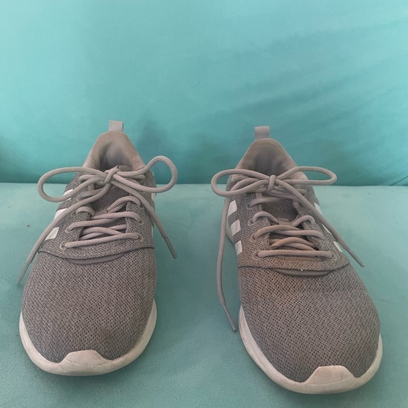 Grey Active Tennis Shoe (Adidas Women’s Advantage Sneaker) - Picture 4 of 9